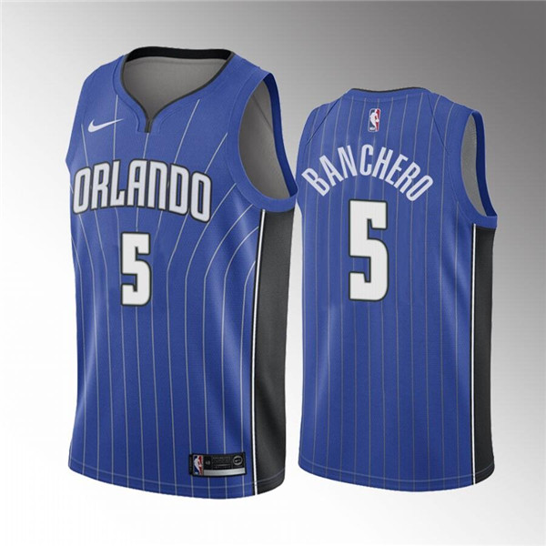Orlando Magic #5 Paolo Banchero Blue 2022 Draft Stitched Jersey - Zenithce