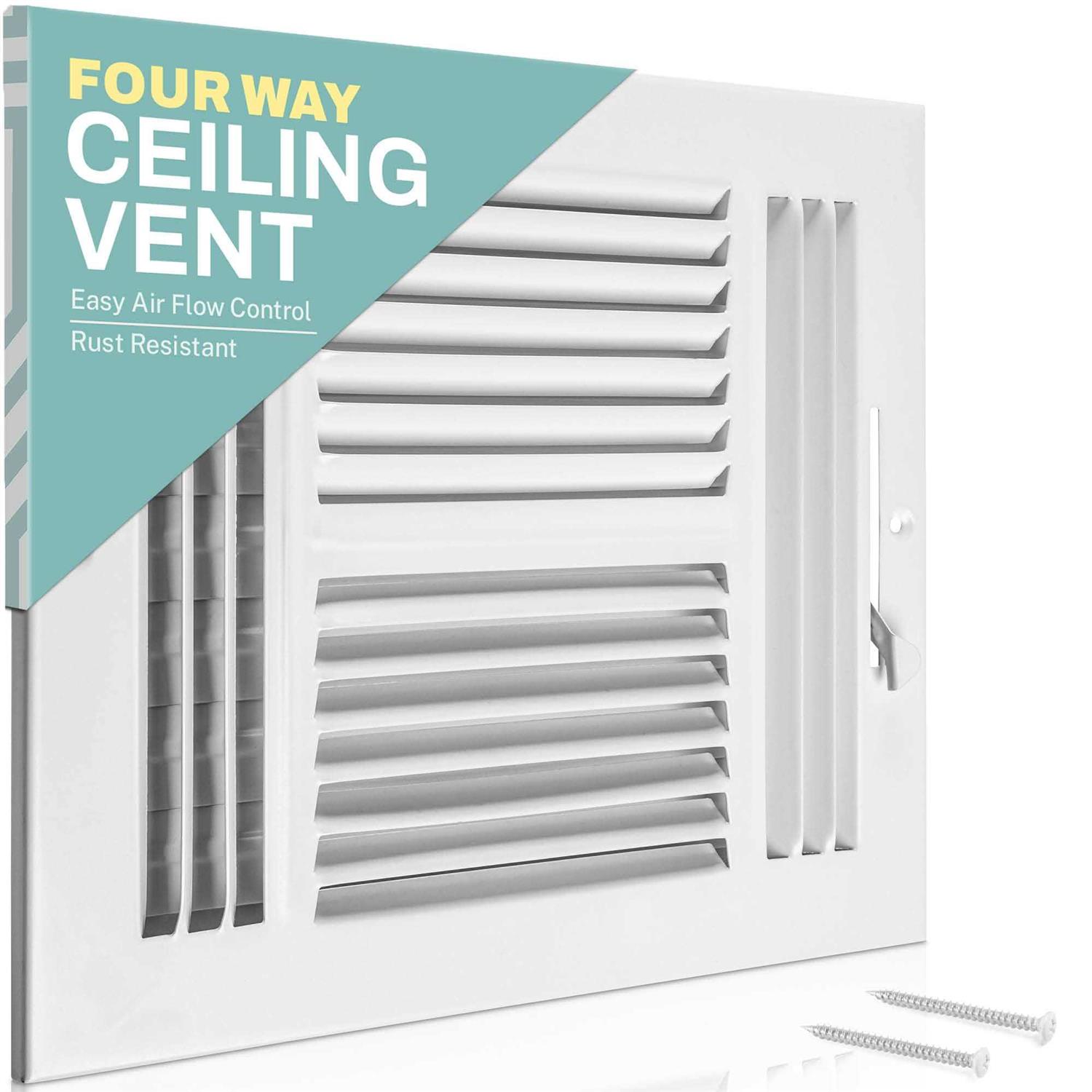 Home Intuition Ceiling Register Air Vent Covers for Home Ceiling or Wall - Zenithce