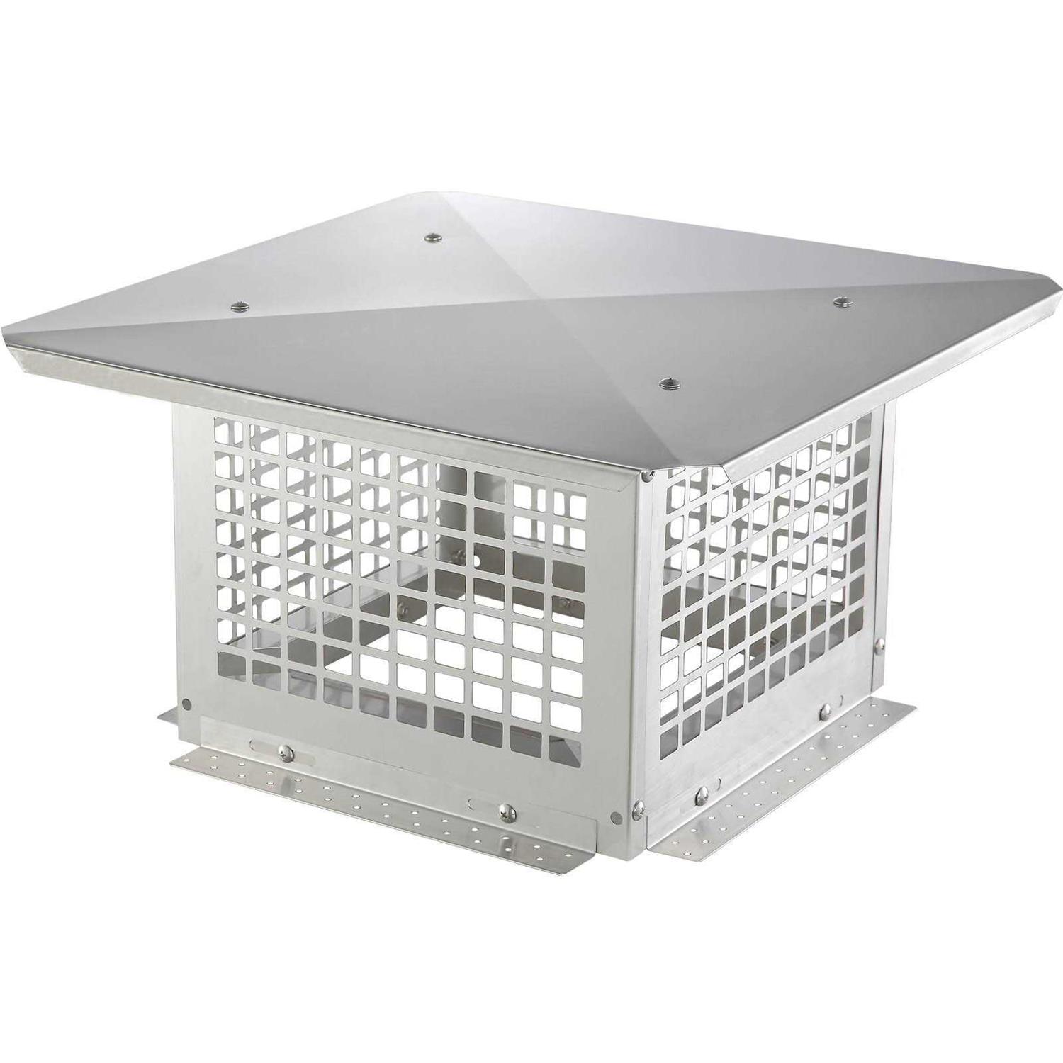 VEVOR Chimney Cap Flue Caps 304 Stainless Steel Fireplace Chimney Cover - Zenithce