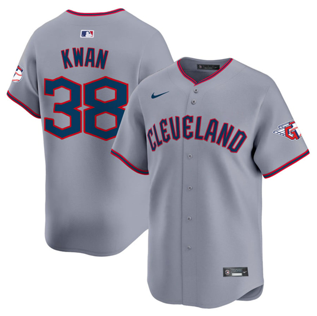 Cleveland Guardians #38 Steven Kwan Gray 2025 Alternate Limited Stitched Jersey - Zenithce