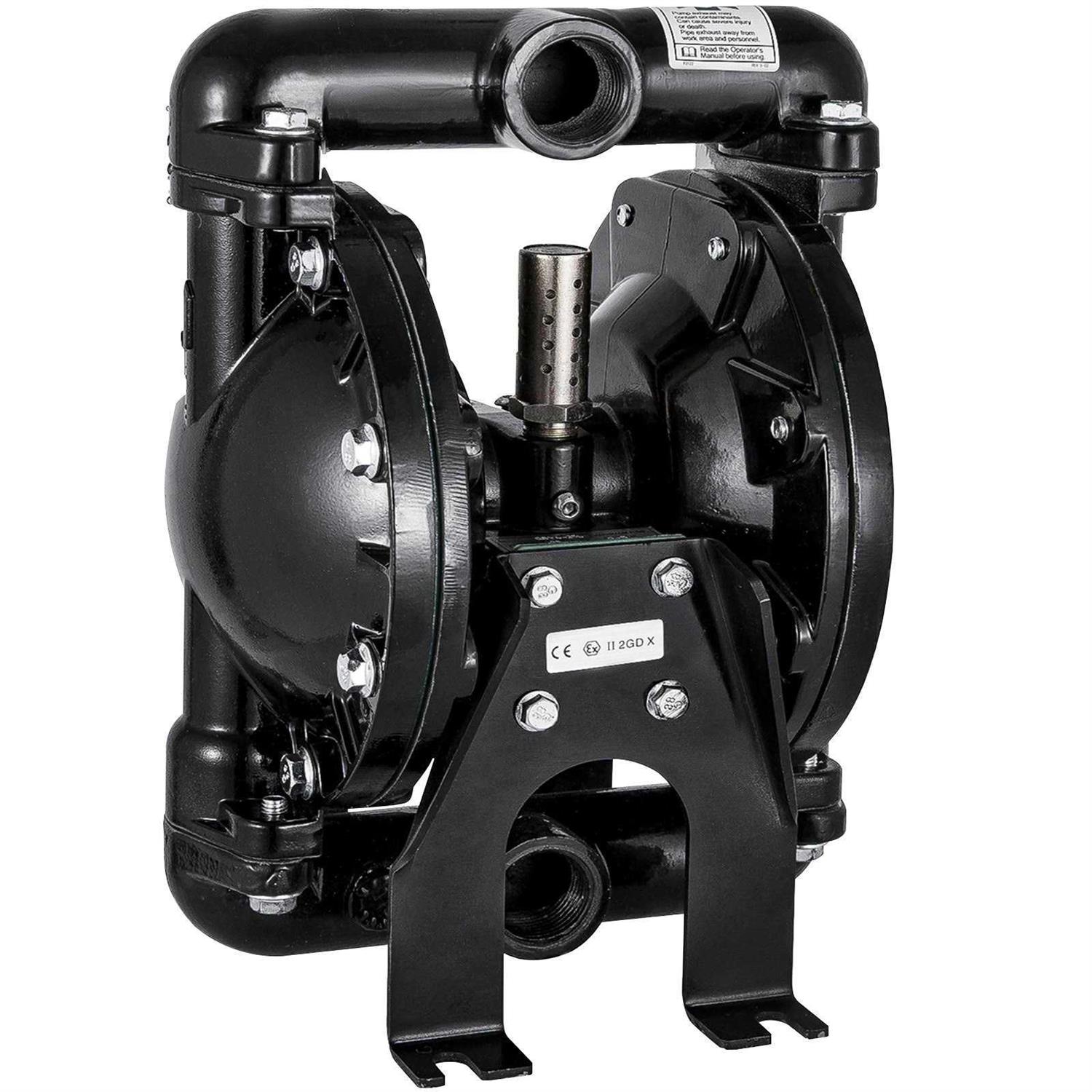 VEVOR Air-Operated Double Diaphragm Pump QBY4-25L F46 35 Gpm 1 Inch Inlet And Outlet YBGMBQBY4-25LF461V0 - Zenithce