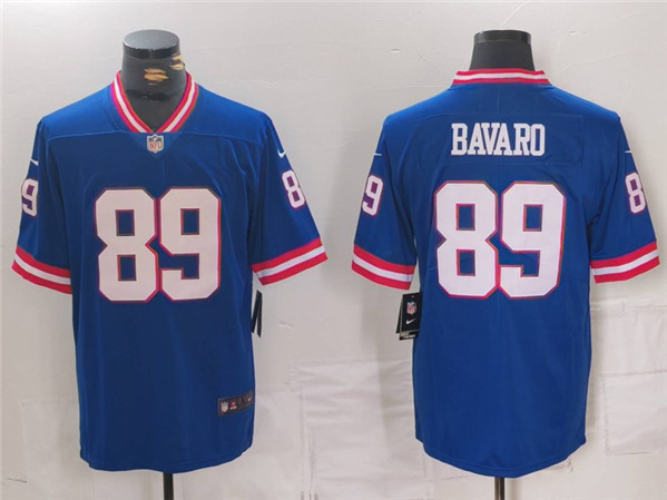 New York Giants #89 Mark Bavaro Royal Vapor Untouchable Classic Retired Player Stitched Jersey - Zenithce