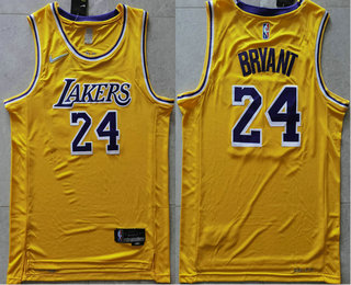 Los Angeles Lakers #24 Kobe Bryant 75th Anniversary Diamond Gold 2021 Stitched Jersey - Zenithce