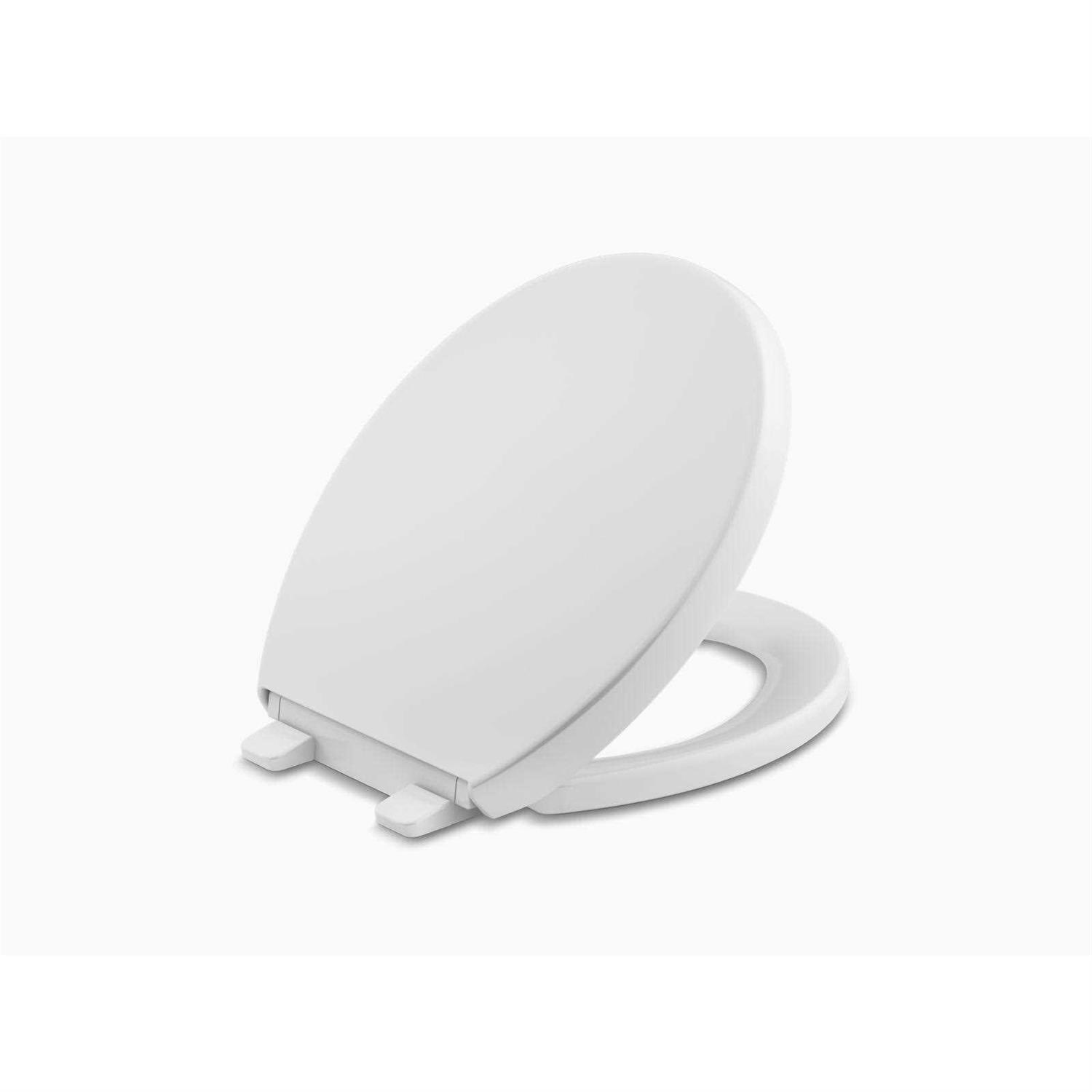 Kohler 4008-0 Reveal Quiet-Close with Grip-Tight Bumpers Elongated Toilet Seat K-4008-0 - Zenithce