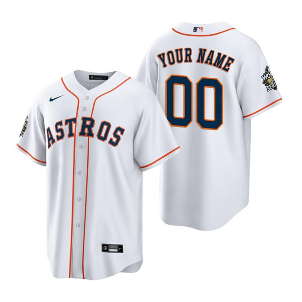 Houston Astros Customized Custom White 2022 World Series Home Stitched Baseball Jersey - Zenithce