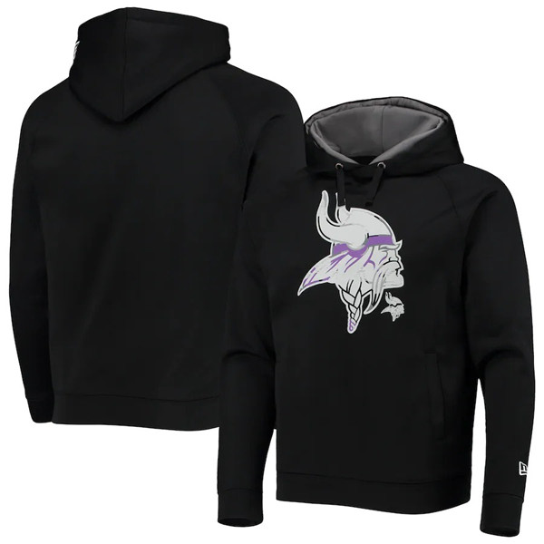 Minnesota Vikings Black Pullover Hoodie - Zenithce