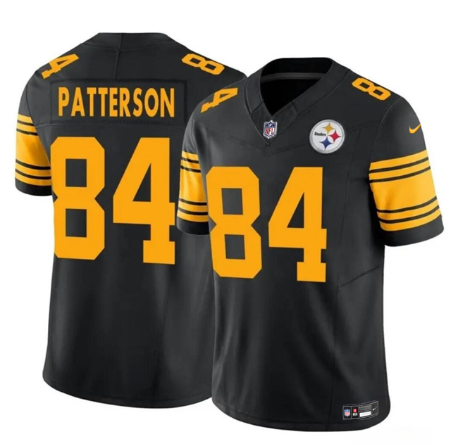 Pittsburgh Steelers #84 Cordarrelle Patterson Black 2024 F.U.S.E. Color Rush Limited Stitched Jersey - Zenithce