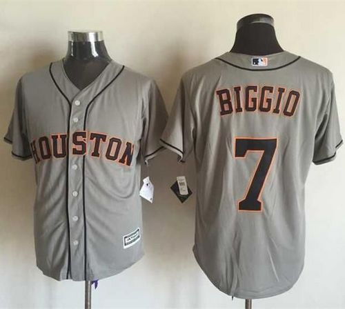 Astros #7 Craig Biggio Grey New Cool Base Stitched Jersey - Zenithce