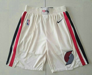 Portland Trail Blazers Cream 2020 City Edition Swingman Shorts - Zenithce