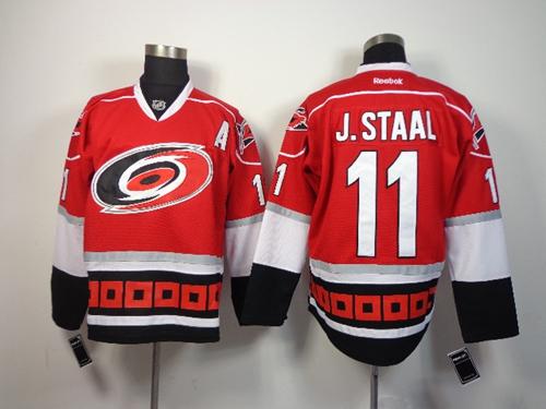 Hurricanes #11 Jordan Staal Red Home Stitched Jersey - Zenithce