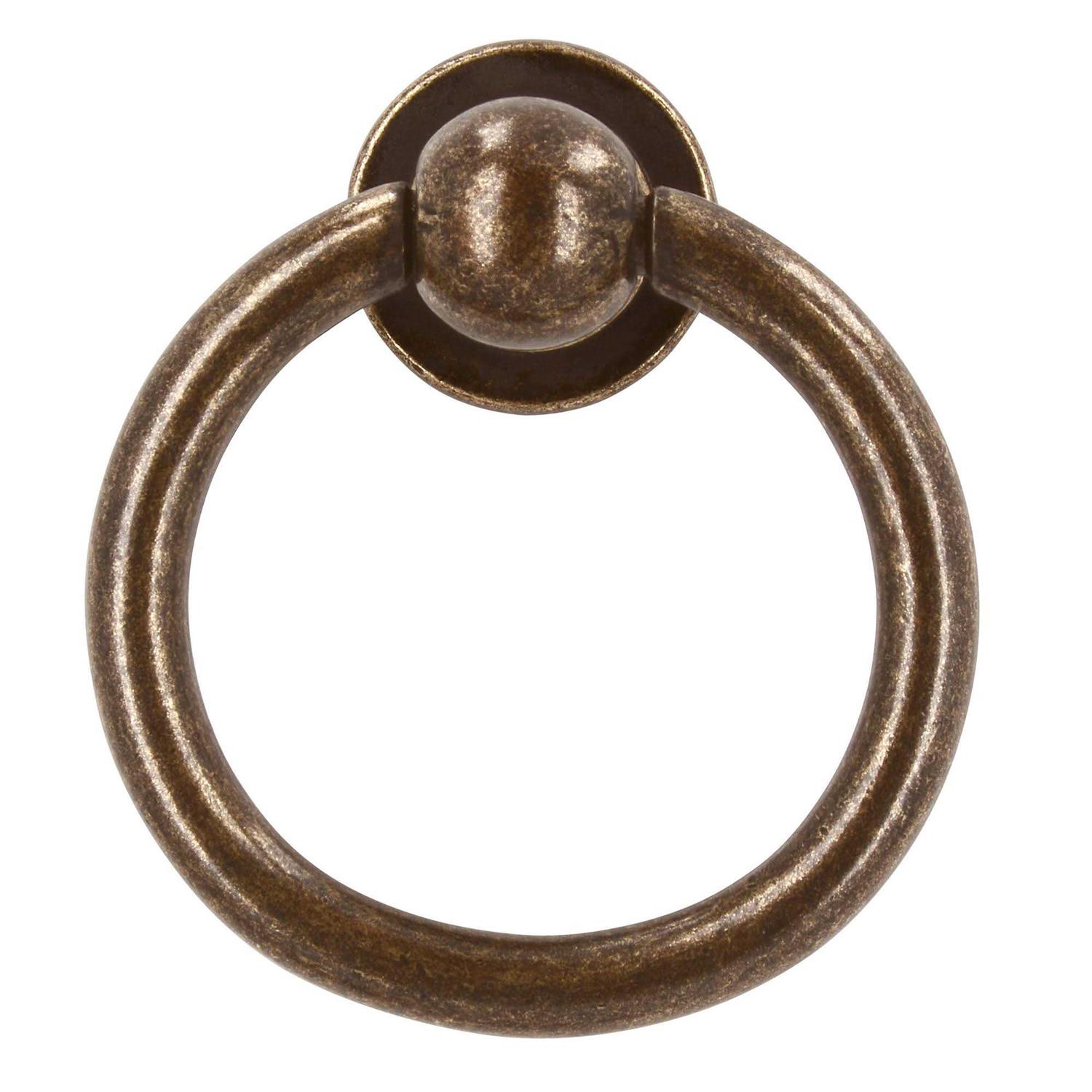 Siro Designs Traditional Knob with Backplate in Antique 1474-143ZN10 - Zenithce