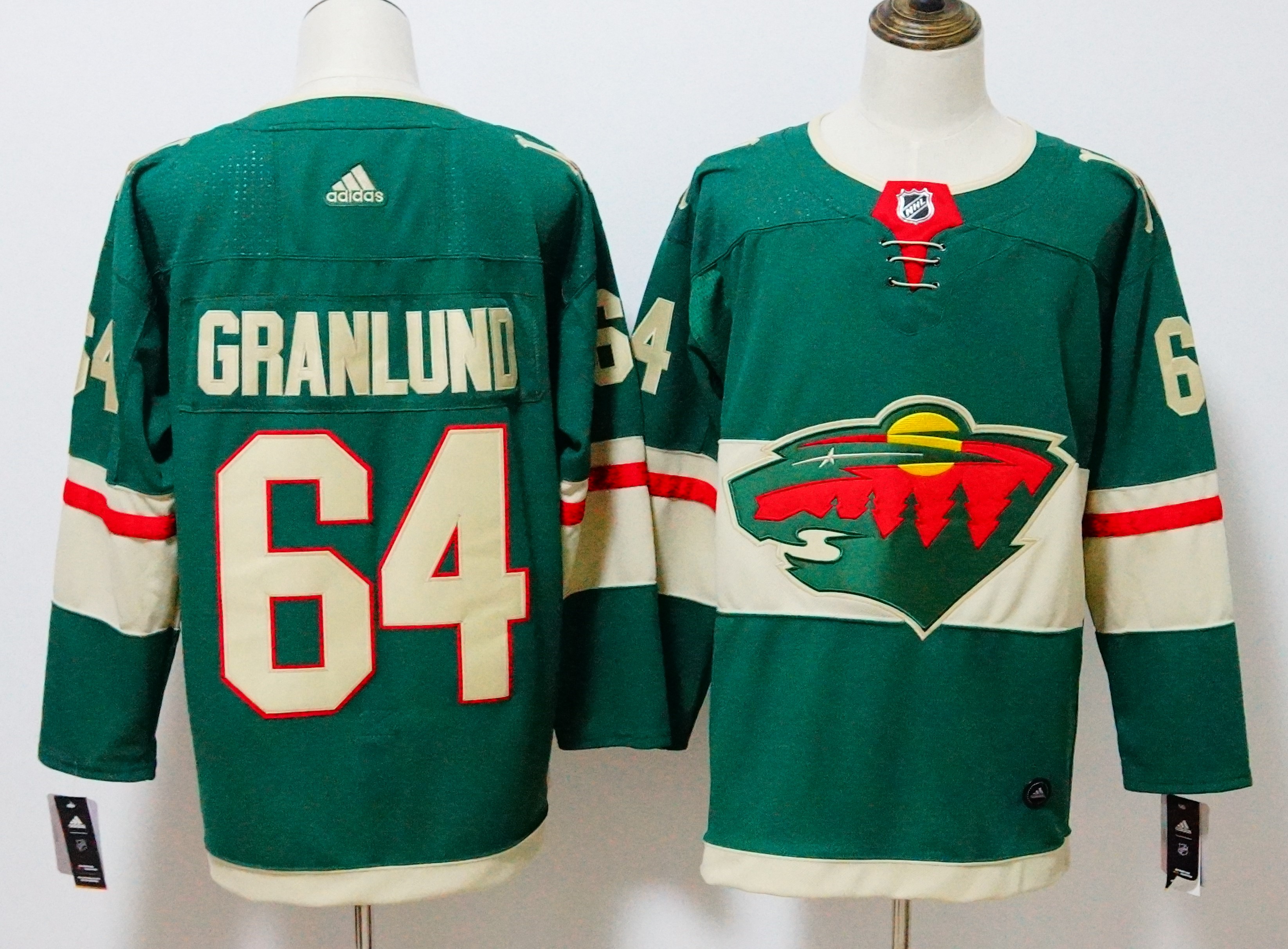 Minnesota Wild #64 Mikael Granlund Green Stitched Adidas Jersey - Zenithce