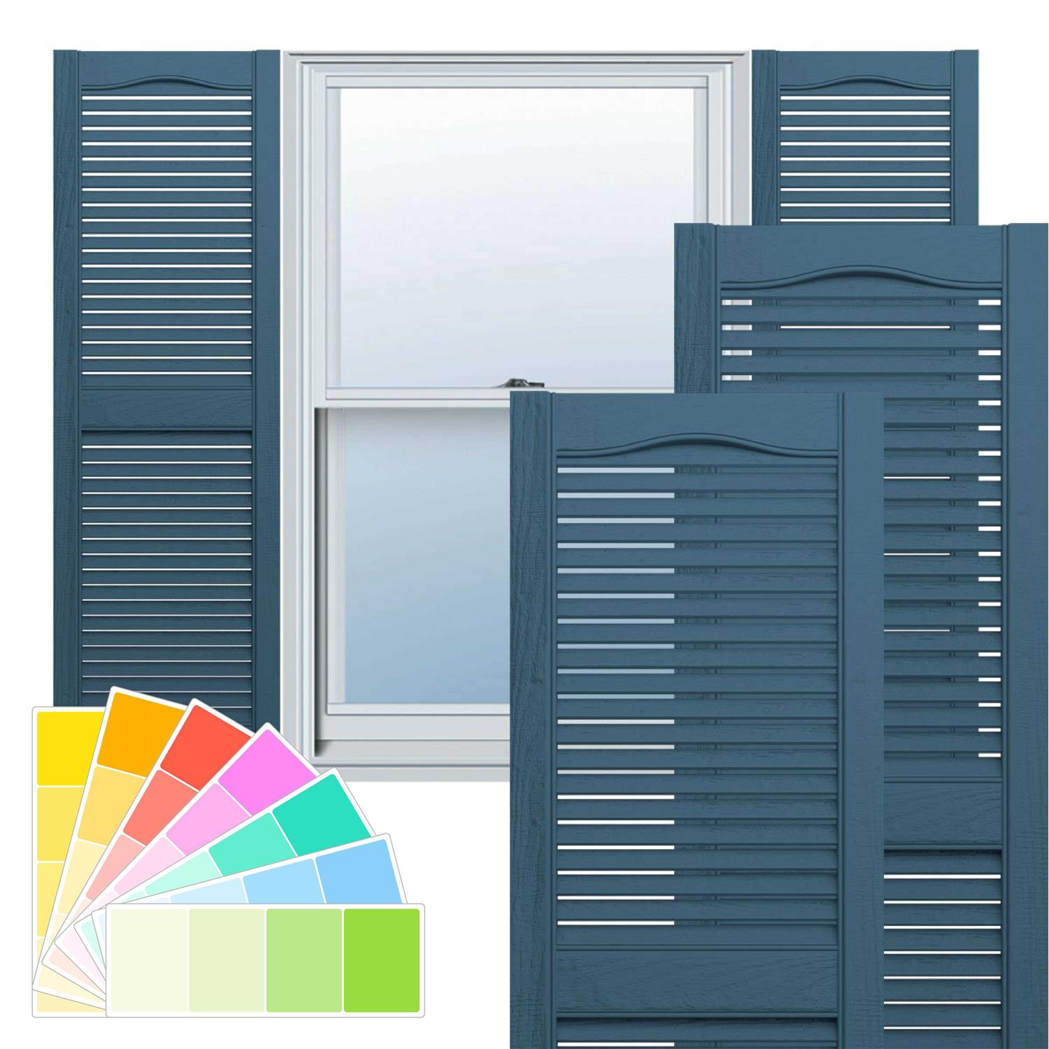 Ekena Millwork Lifetime Vinyl LL1S14X02500FG Standard Cathedral Top Center Mullion - Zenithce