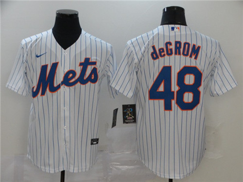 New York Mets #48 Jacob DeGrom White Cool Base Stitched Jersey - Zenithce