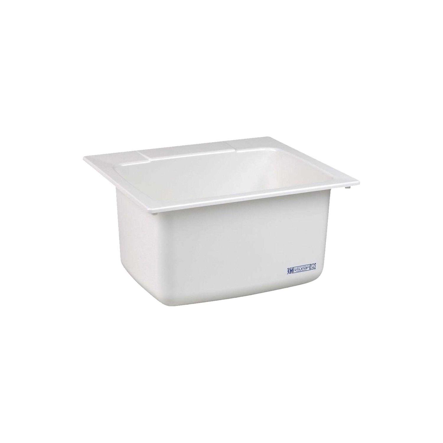 Mustee 10 Utility Sink 22-inch x 25-inch White - Zenithce
