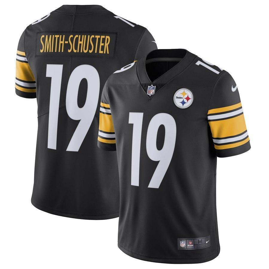 Pittsburgh Steelers #19 JuJu Smith-Schuster Black Vapor Untouchable Limited Stitched Nike Jersey - Zenithce
