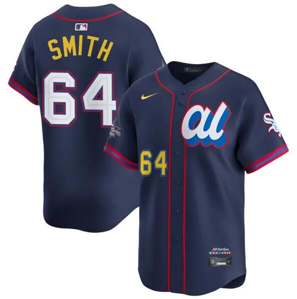 American League #64 Shane Smith Navy 2025 All-Star Edition Limited Stitched Jersey - Zenithce