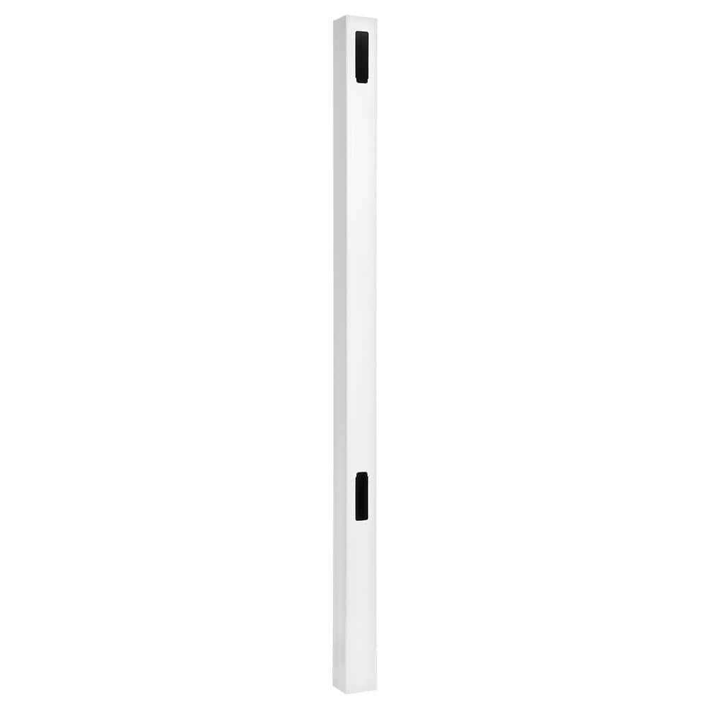 Veranda 5 in. x 5 in. x 9 ft Fairfax Almond Vinyl Privacy Fence End Post - Zenithce