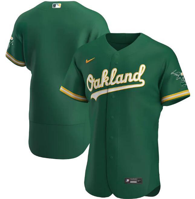 Oakland Athletics Blank Green Flex Base StitchedJersey - Zenithce