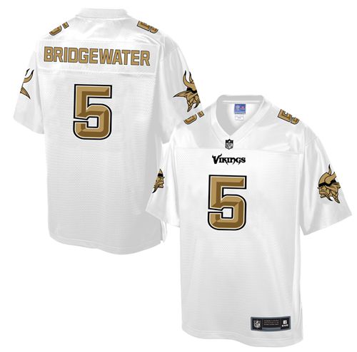 Vikings #5 Teddy Bridgewater White Pro Line Fashion Game Nike Jersey - Zenithce