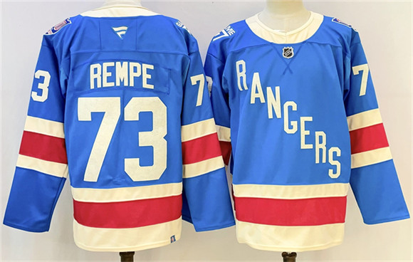 New York Rangers #73 Matt Rempe Blue 2025 Stitched Jersey - Zenithce