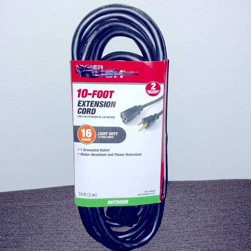 Hyper Tough 16AWG 2 Prong Indoor Household Extension Cord - Zenithce