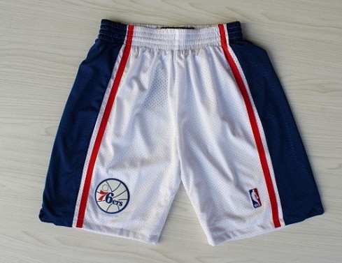 Philadelphia 76ers White Throwback Short - Zenithce