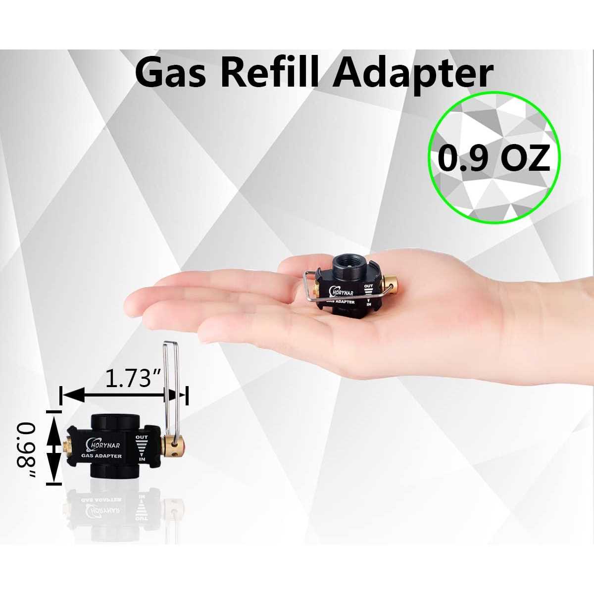 Isobutane Fuel Canister Isobutane Canister Butane Propane Adapter with Exhaust - Zenithce