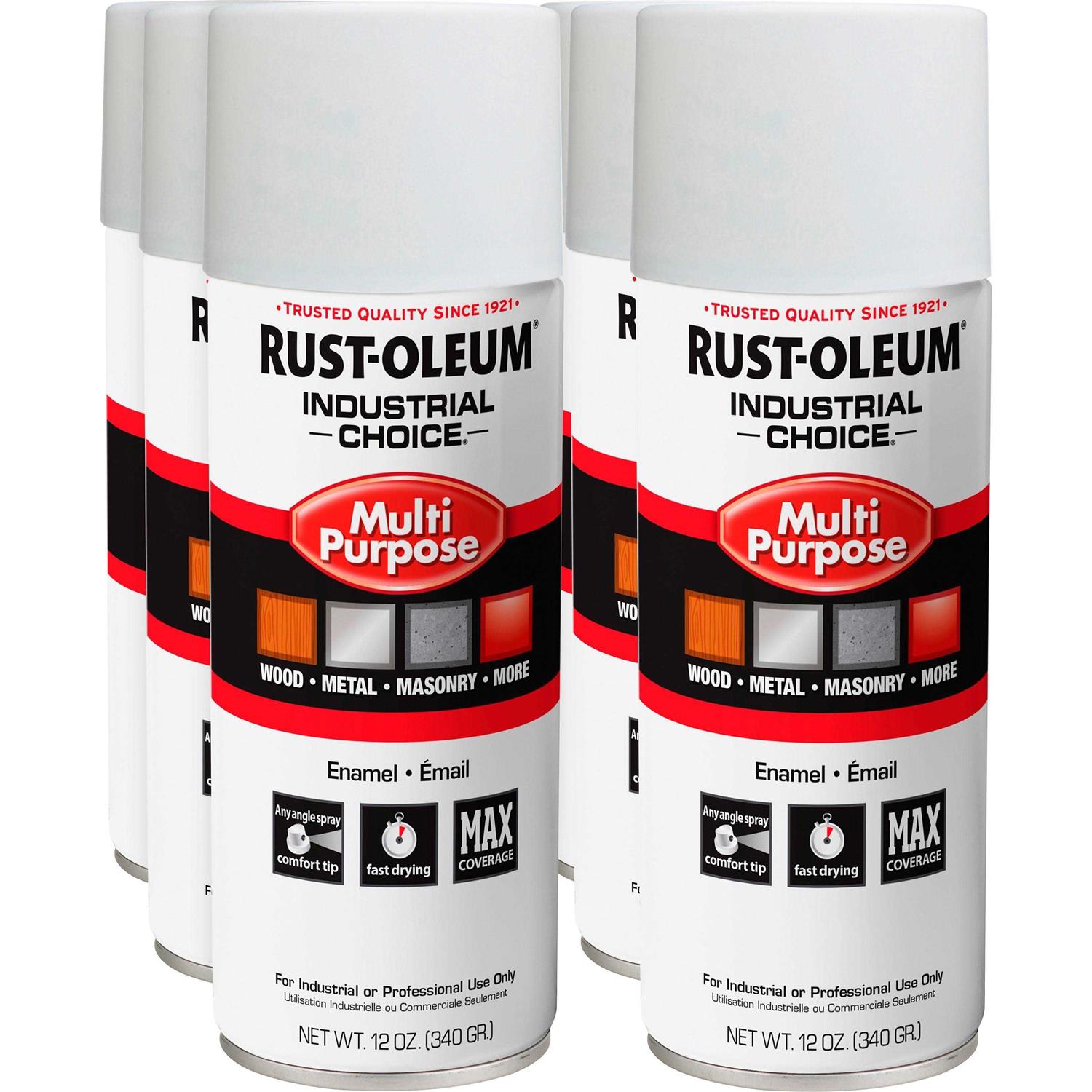 Rust-Oleum Industrial Choice 17 oz. M1800 Fluorescent Red-Orange Inverted Marking Spray Paint - Zenithce