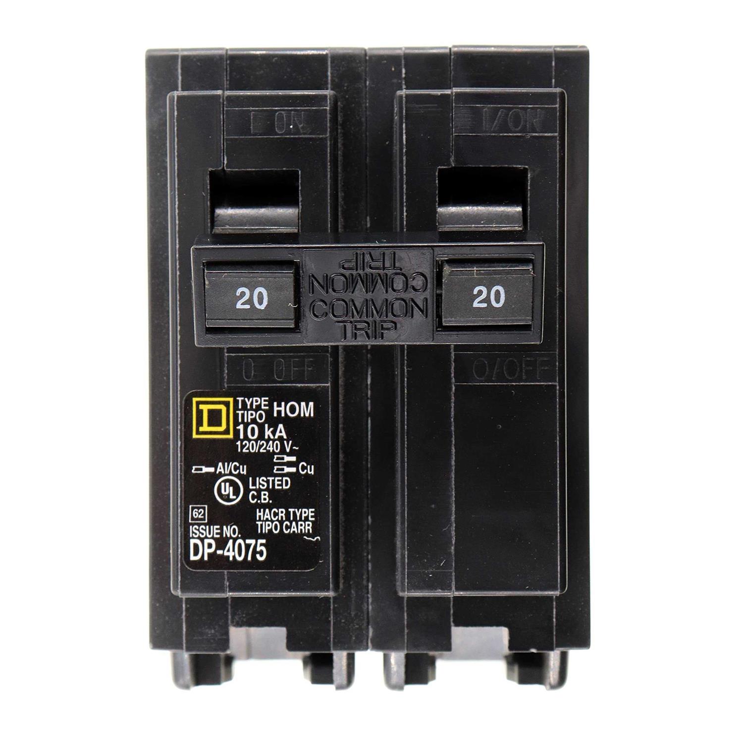Square D HOM2125 2 Pole Circuit Breaker - Zenithce