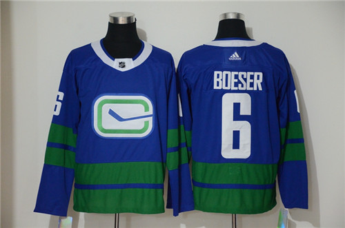 Vancouver Canucks #6 Brock Boeser Blue Stitched Jersey - Zenithce