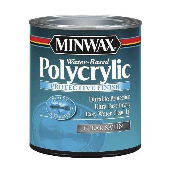 Minwax Polycrylic Clear Satin Protective Finish - Zenithce
