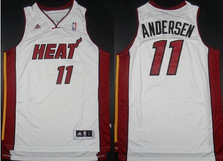 Miami Heat #11 Chris Andersen Revolution 30 Swingman White Jersey - Zenithce