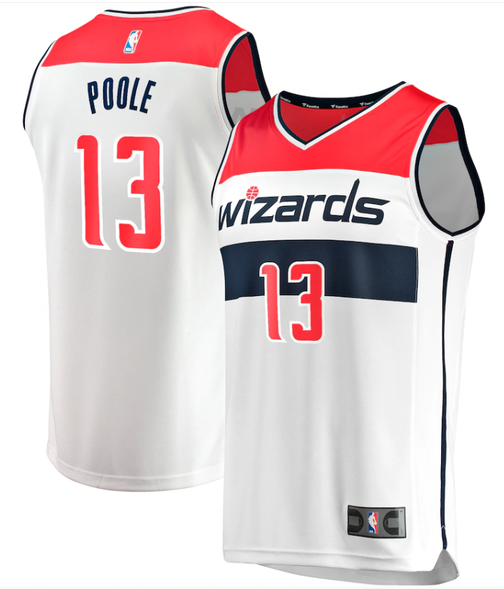 Washington Wizards #13 Jordan Poole White Icon Edition Stitched Jersey - Zenithce