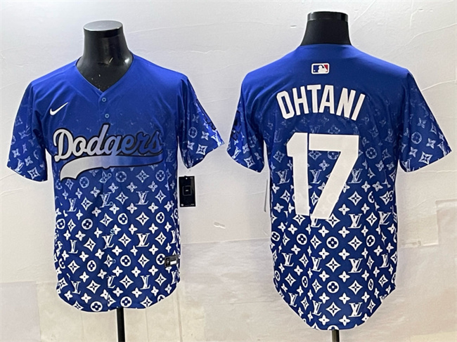Los Angeles Dodgers #17 Shohei Ohtani Blue Limited Stitched Jersey - Zenithce