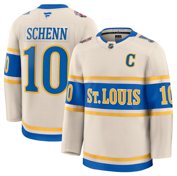 St. Louis Blues #10 Brayden Schenn Cream 2024-25 Winter Classic Stitched Jersey - Zenithce