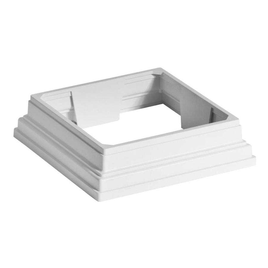 Trex 4 in. x 4 in. Enhance Classic White Composite Post Cap-Flat - Zenithce