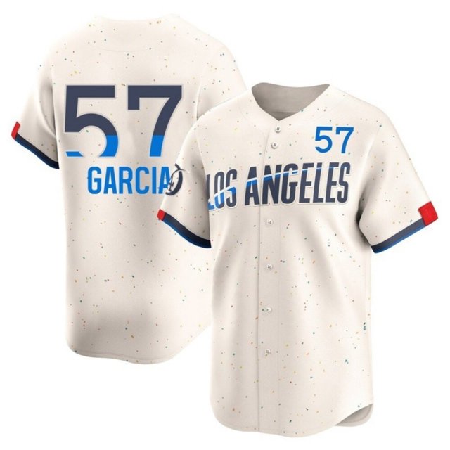 Los Angeles Dodgers #57 Luis Garcia Cream City Connect Limited Stitched Jersey - Zenithce
