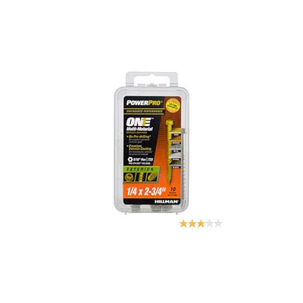 Hillman Multi-Material One Flat Head - Zenithce