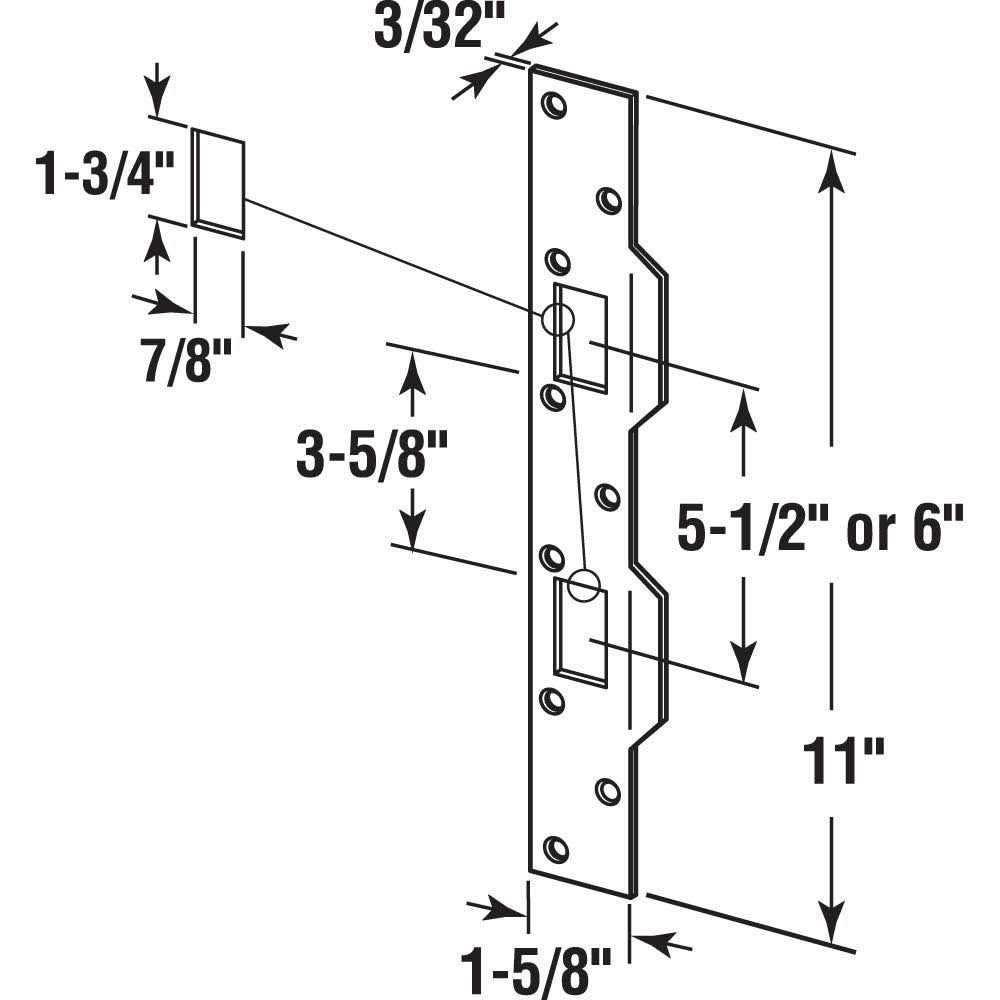 Prime-Line MP1005 Sliding Glass Door Handle Set - Zenithce