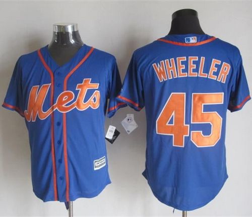 Mets #45 Zack Wheeler Blue Alternate Home New Cool Base Stitched Jersey - Zenithce