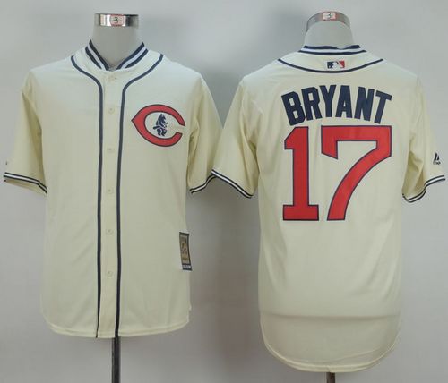 Cubs #17 Kris Bryant Cream 1929 Turn Back The Clock Stitched Jersey - Zenithce