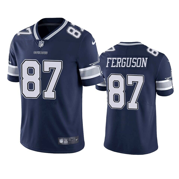 Dallas Cowboys #87 Jake Ferguson Navy Vapor Untouchable Limited Stitched Jersey - Zenithce
