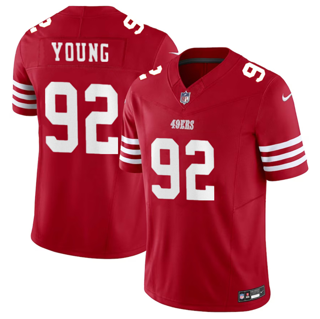San Francisco 49ers #92 Chase Young Red 2023 F.U.S.E. Stitched Jersey - Zenithce