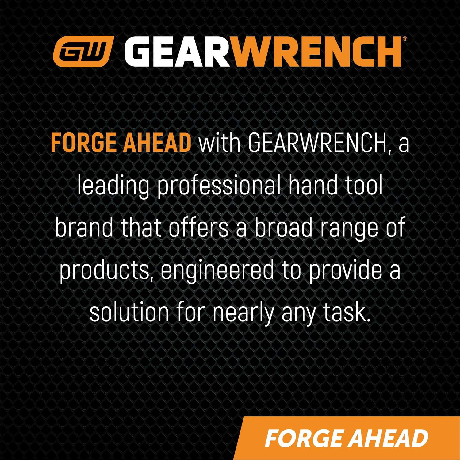 GearWrench 84902 48 Pc. 1/4 Drive 6 Point Standard & Deep Impact SAE/Metric Socket Set - Zenithce