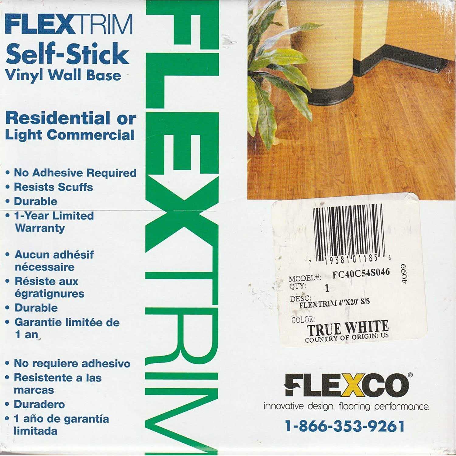 Flexco Dahlia Vinyl Floor Base FC40C51P001 - Zenithce