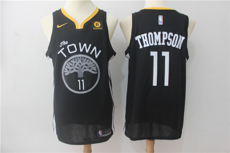 Warriors 11 Klay Thompson Black Swingman Jersey - Zenithce