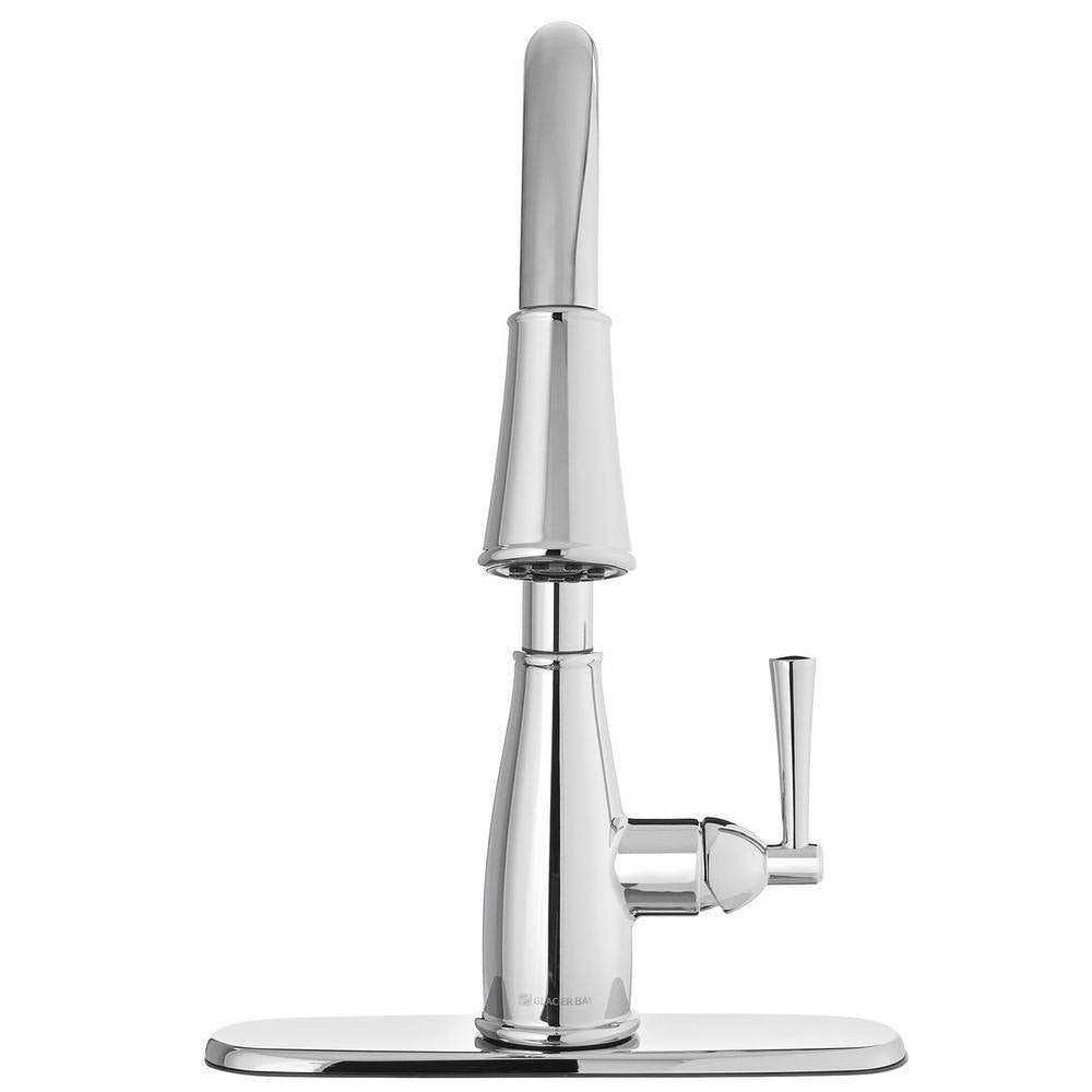 Glacier Bay Estates 4 in. Centerset 2-Handle Low-Arc Bathroom Faucet with Pop-Up Assembly - Zenithce
