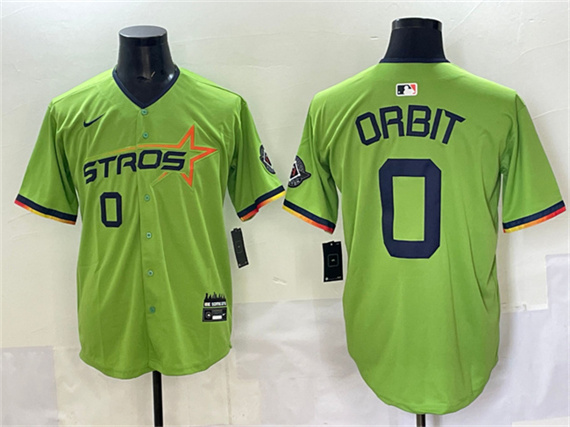 Houston Astros #0 Orbit Green 2025 City Connect Limited Stitched Jersey - Zenithce