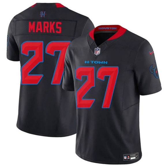 Houston Texans #27 Woody Marks Navy 2nd Alternate 2025 F.U.S.E. Vapor Limited Football Stitched Jersey - Zenithce